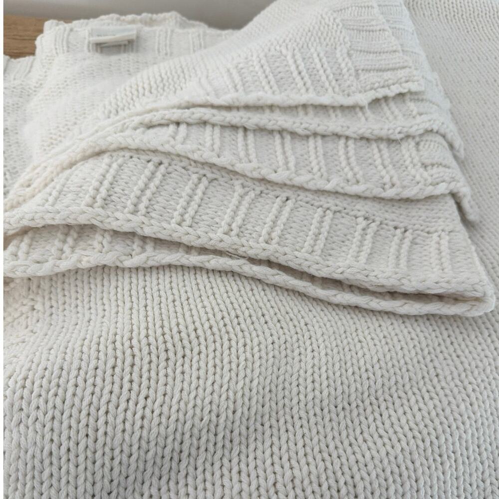 Threshold ivory layering blanket full/queen size cozy new without tags